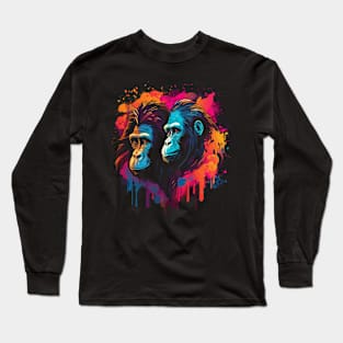 Gorilla Couple Valentine Long Sleeve T-Shirt